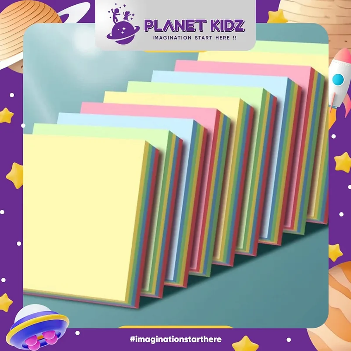 Sticky notes warna-warni untuk catatan pengingat tagihan dan anggaran